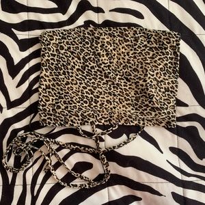 Shein Cheetah Tube Top